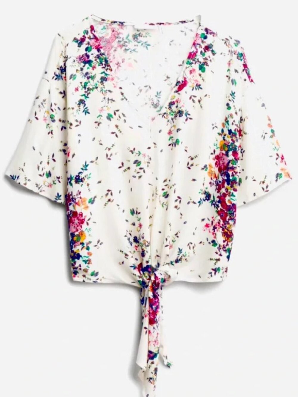LUQ Rhee Tie Front Top